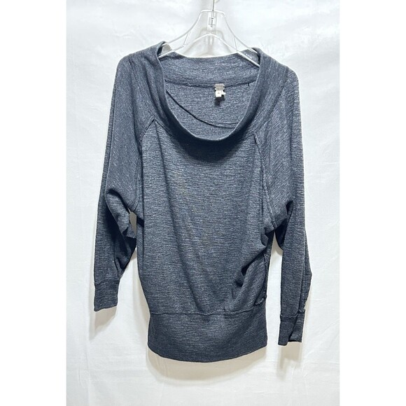 We The Free Petite Small Gray Funnel Neck Top - Picture 1 of 11